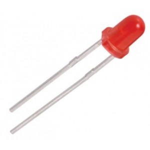LED 3mm RED DIFFUSED RND 15mcd BL-B5441