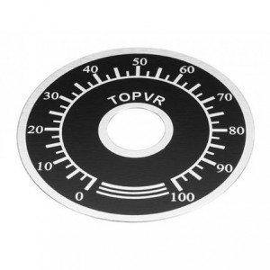 DIAL FOR POT MARKING 0-100 ID10mm OD40mm TOPVR0-100