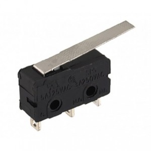 MINI MICRO LIMIT SWITCH SPDT SOLDER 25mm LEVER - DEBULK KW4-Z2F200
