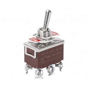 Large Toggle Switch Dpdt ON-OFF-ON Screw Terminal KN3C-203