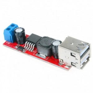 DC-DC BUCK CONVERTER I9-36V FIXED 5V- 2xUSB 5V@3A H6A3