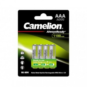 R03/AAA BATTERY Ni-MH 1.2V 1.1AH 4/PACK NH-AAA1100ARBP4