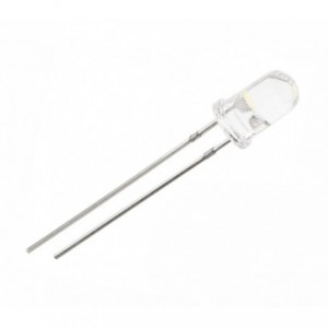 FLASHING 5mm LED CLEAR WHITE 20KMCD FD-5TW-J6.8
