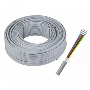 SIGNAL CABLE 6C SCREEN OD6mm 0.2mm2 - 100M/R H123P22-GY