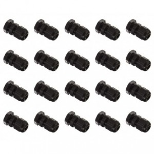 BLACK COMPRESSION GLAND PH16mm CAB4-8mm L8mm - 100PCS/BAG PG9-BLACK