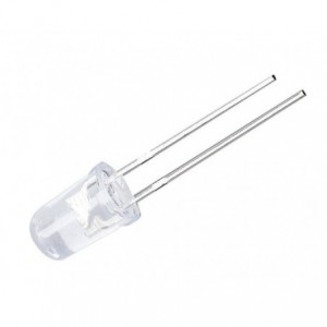 LED 5mm CL-YL RND 590nM 2.2V FLANGELESS 5000mcd 90-DEG - DEBULK CZ201060