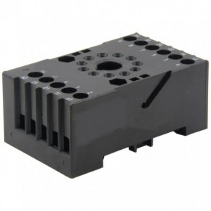 Round 11 Pin Relay Socket Din Rail (tpdt) 10FF-3Z-C3