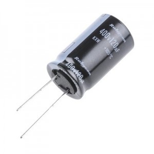 ELECTROLYTIC CAPACITOR RADIAL 120uF 400V HT 18x30 P7.5 400KXW120M 18x30