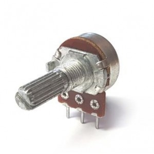16mm POTENTIOMETER S/T LIN 220K PCB SHAFT15mm R1610N-7A1-B220K-GP