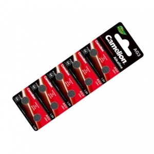 ALKALINE BUTTON CELL 1.5V 41mAh - 10/CARD AG3-BP10 (0%Hg)