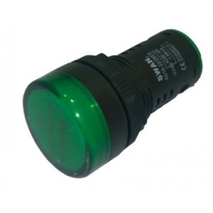 Pilot Light Green LED 22MM 24V DC/AC PL-AD16-22-24V-G