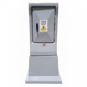 2W FIBREGLASS S/D METER KIOSK 380x340x1045mm K0001/5