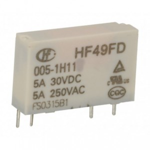 Relay SIL/SIP Spst 5V 5A Pcb HF49FD/005-1H11