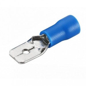 TERMINAL PRE-INS PUSH-ON BLUE 6.3mm - DEBULK MDD2-250