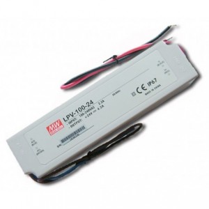 Power Supply Encl. LED Driver I220 O24V 0-4.2A 100W LPV-100-24