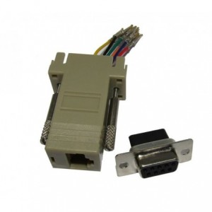 RJ45 Socket To 9W D-SUB Socket Breakout Adaptor ZP09F8C
