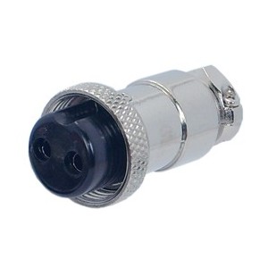M16 2W MIC-SOCKET 5A 125V Aviation Connector GX16-2W 250274 - GeeWiz