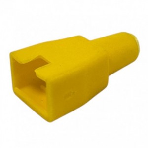 RJ45 BOOT FOR ROUND CABLE YELLOW 27mm RJ45BYL2