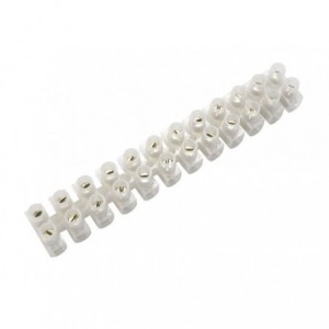 Strip Connector 12W 3A Feed Through White H/ROUND T80-3A