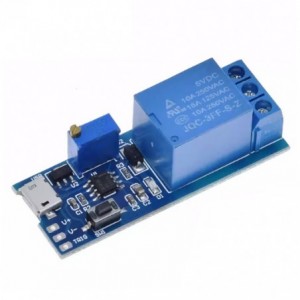 Delay On Adjustable Timer 6.3-30V 0-10SEC - Blue Board