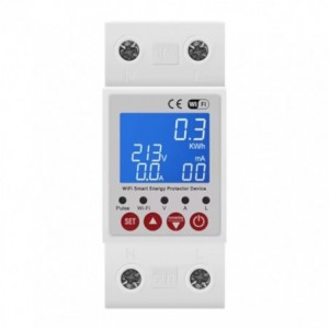 WIFI UV- OV- CURENT &amp; EARTH LEAKAGE ADJ DEVICE W/KWH &amp; TIMER ADSM-63W