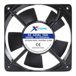 220V AXIAL FAN 120sqx25mm BALL 58CFM LEADS XY12025HA2BL