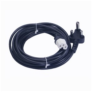 C15 LEAD IEC SOCKET- SA PLUGTOP BLACK -5m 16A-HIEC-0.75X3-BKL5
