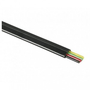 Flat Flex Telephone Cable 4C Black - Debulk AWG26-4B