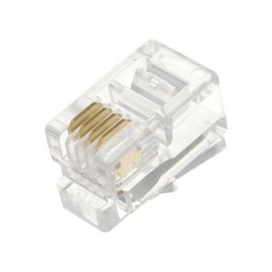 RJ9 Plug Modular 4-WAY 4-POLE For Flat Cable X98044