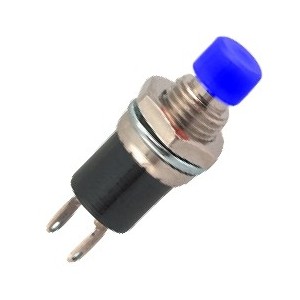 Push Button Switch N.o. Spst 1A Blue Solder M7 - Debulk PBS-105-BLUE