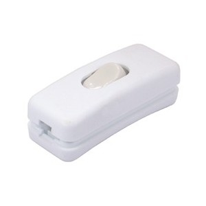 Rocker Switch IN-LINE 2A Lamp White KCD5-303-WT