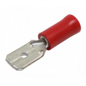 6.3mm RED PRE-INSULATED SPADE TERMINAL MDD1.25-250