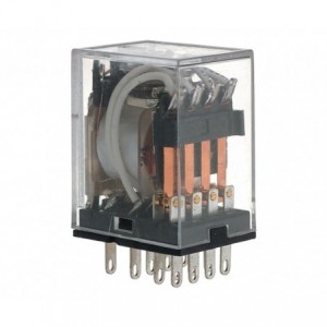 Plugin Relay Qpdt 6A 12VDC Rect 14PLU HF18FF/012-4Z1T