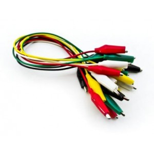 Crocodile Clip Lead Set Various COLOURS-10 Leads L410 *a*