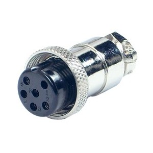 M16 6W MIC-SOCKET 5A 125V Aviation Connector M5900E