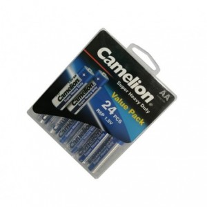 R6/AA Battery 1.5V 24/PACK- Zinc Carbon EXP:10-2025 R6P-PBH24