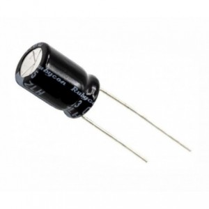 ELECTROLYTIC CAPACITOR RADIAL 820uF 6.3V HT ZLH 8x11.5 P3.5 6.3ZLH820M 8x11.5