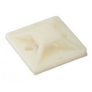 CABLE TIE ADHESIVE MOUNT 20x20MM WHITE - DEBULK HQ-20