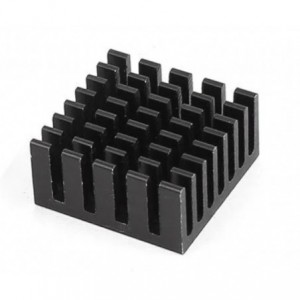 ALU EXTRUDED HEATSINK 10x20x10mm - BLACK 240063
