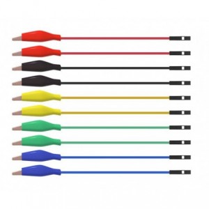 JUMPER SOCKET TO CROC CLIP LEADS 10pcs 5-DIFF COLORS P1531