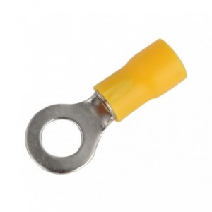 TERMINAL PRE-INSULATED RING LUG YELLOW R6.4mm RV 5.5-6