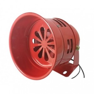 MOTORIZED SIREN 220VAC 100dB 103x160x135 RED SR-MS290-M