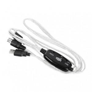 USB Cable Conv PC To Music Keyboard Adpapter Midi