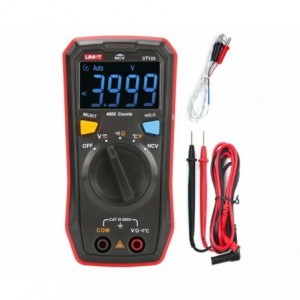 Hand Held Multimeter Dmm 3 1/2 Digits VAC/DC-RES-TEMP-NCV UT123