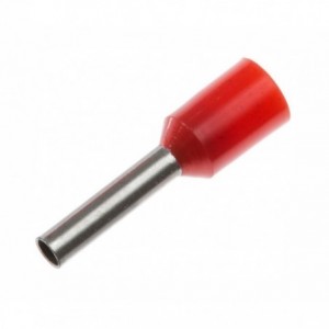 TERMINAL BOOT LACE RED 2.5mm L10 - DEBULK EVN2512