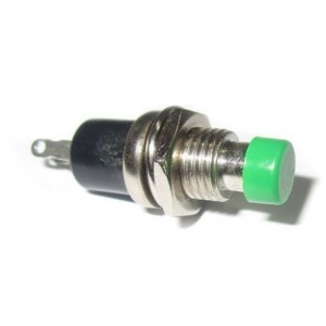 Push Button Switch N.c. Spst 0.5A/250V Green Solder M7 PBS-105C Green