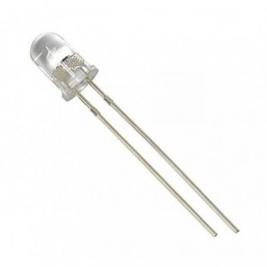 LED 3mm CL-VIOLET RND 300mcd 30DEG LEG16mm 210118