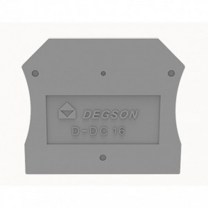 End Plate / Cover Grey For Din Rail Terminal Block D-DC16-01P-11-00A(H)