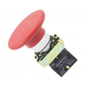 22mm PUSH BUTTON MUSHROOM HEAD NC RD PB-ADP2-BR42