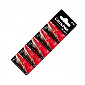 COIN BATTERY SOX 1.5V 14mA 6.8x2.15-10P/CARD AG1-BP10(0%Hg)